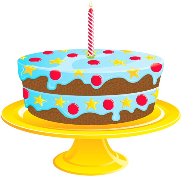Cakes Clip Art - Birthday Cake Clipart (600x580)