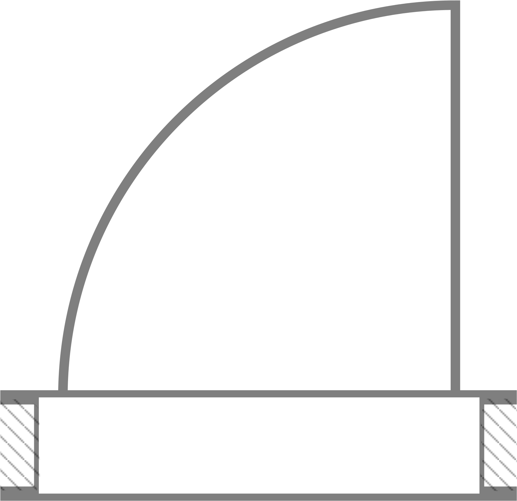 Architectural Plan, Door1 - Door Floor Plan Png (2000x1902)
