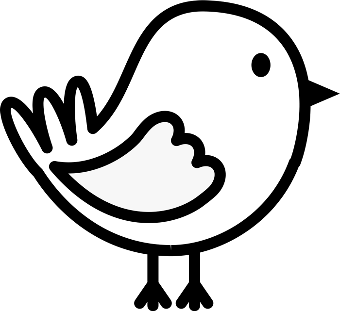 Bird Outline - Stick Man Bird Png (700x641)