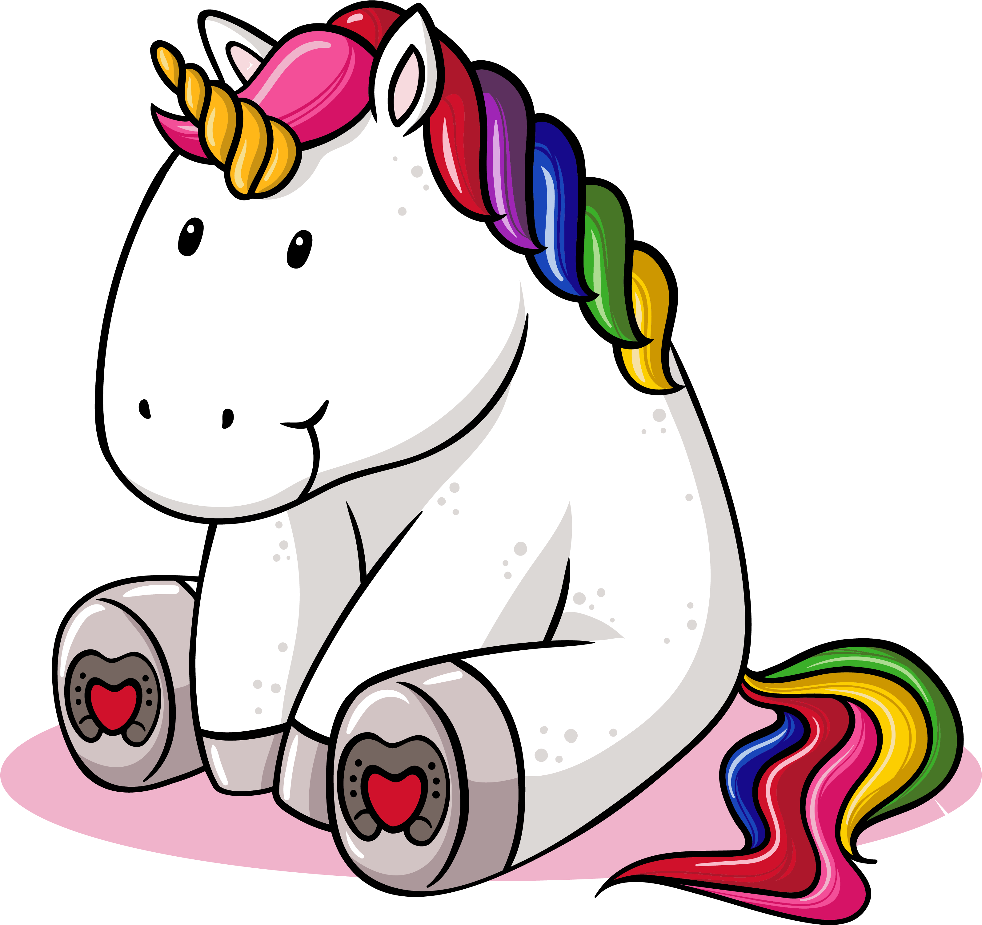 Wandsticker Einhorn Dickes Einhorn Sitzend Unicorn - Unicorns Are Born In July T Shirt Unique Mugs (3425x3425)