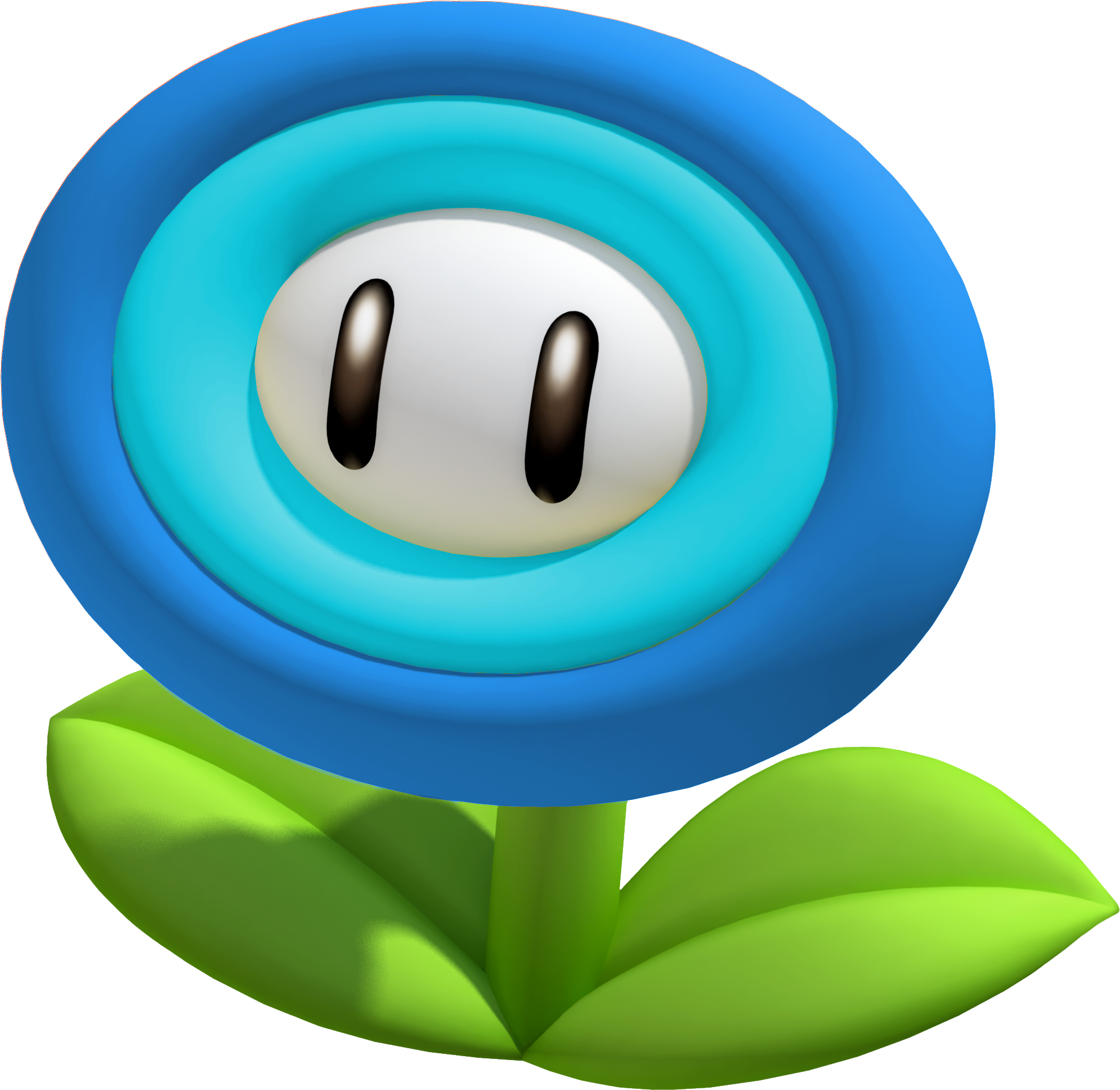 Mario Ice Enemies - Super Mario Ice Flower (2057x1991)