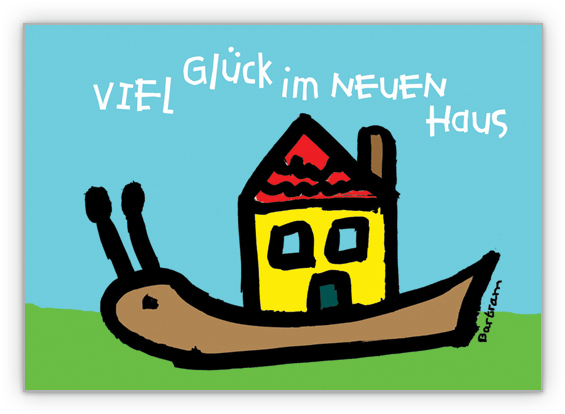 Glückwunschkarte Zum Neuen Heim - House (635x550)
