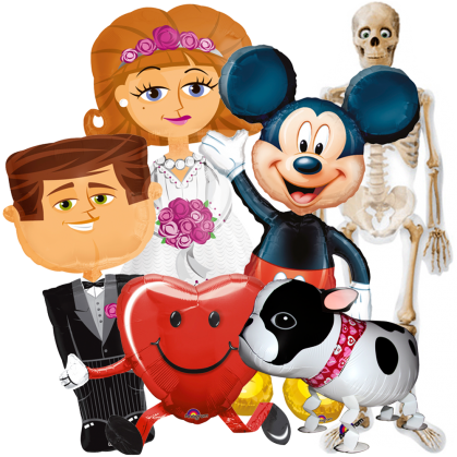 Ballonmotive Ständig Für Sie Vorrätig - 50" Airwalker Bride Shape Balloon - Mylar Balloons (419x419)