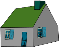 Similar Clip Art - House (566x800)