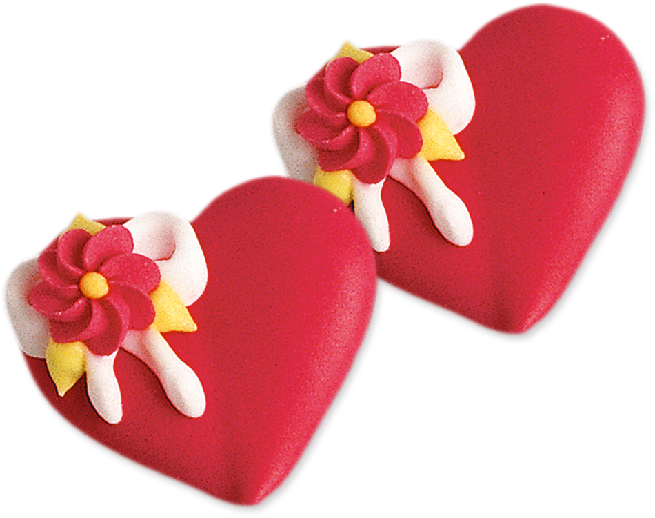 Exklusives Dekor Und Backzubehör 24 Herzen Retro Zucker - Heart (1500x1500)