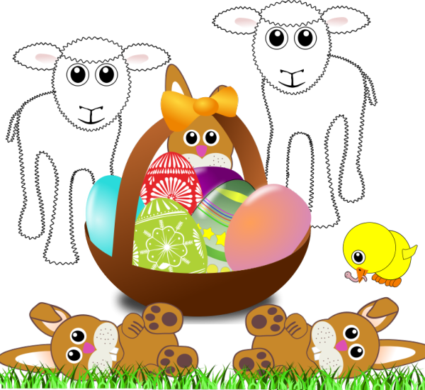 Free Pictures On Pixabay - Custom Easter Basket Throw Blanket (600x550)