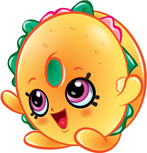 Bagel - Clipart - Info - Shopkins Goldie Fish Bowl (576x495)