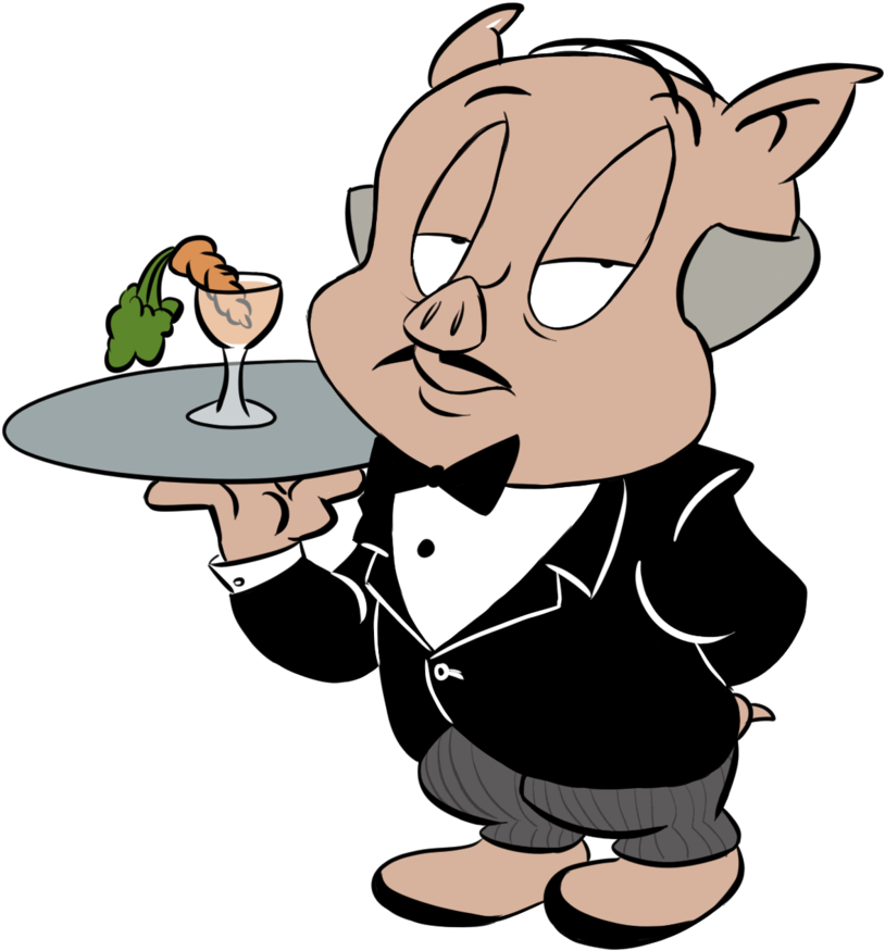 Winter Freak 209 28 Porky Pennyworth By Winter Freak - Porky Pig Con Bigote (900x950)