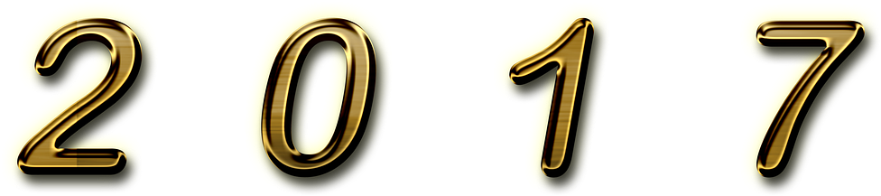 Font, 2017, New Year's Day - 2017 Gold Text Png (1063x340)