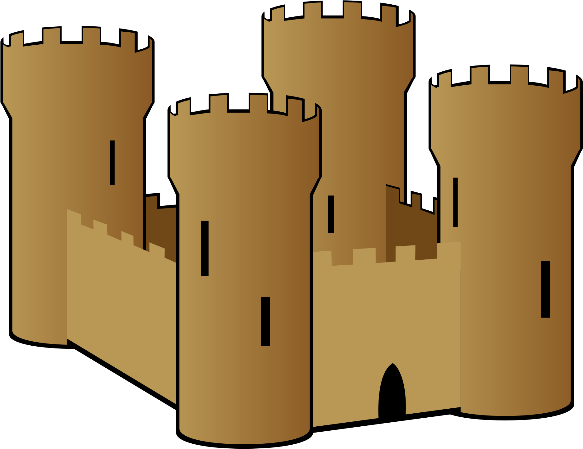 Fort Clipart - Sand Castle Clip Art (2400x2400)