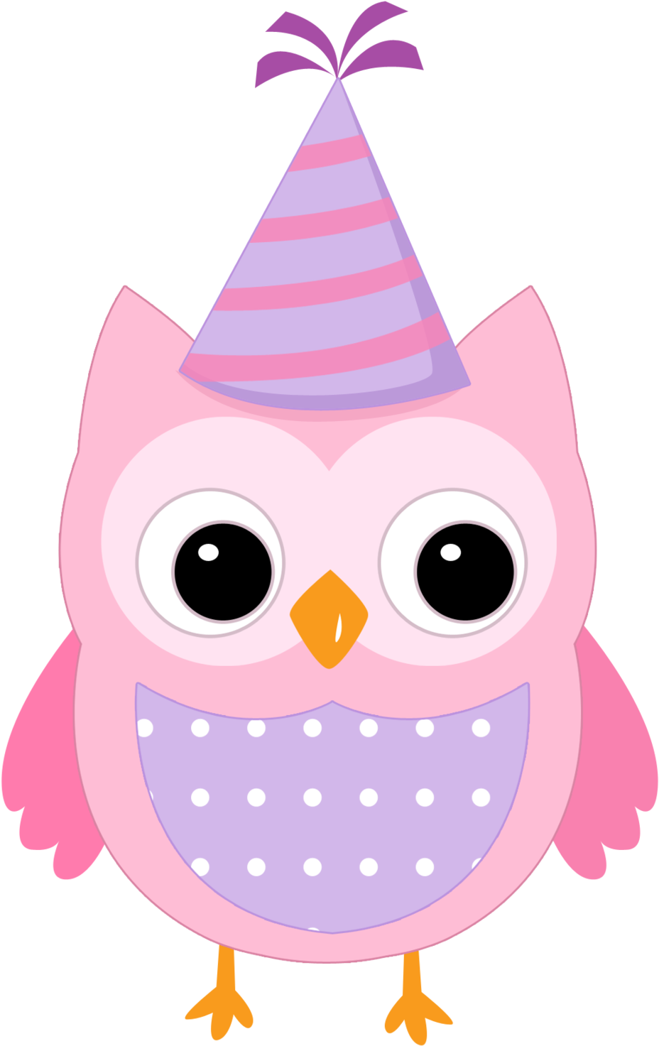 Clipart Aniversário - Coruja Com Coração (1080x1620)