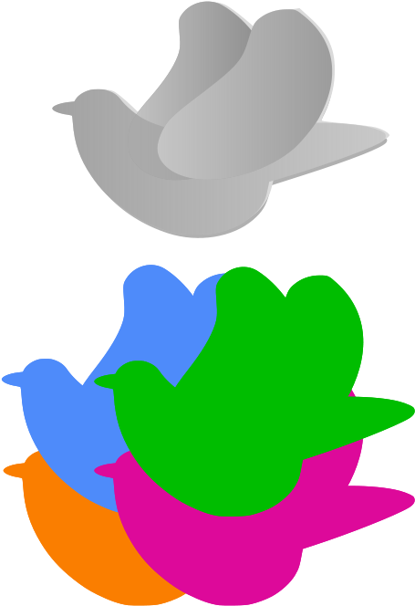 Birthdays And Grey Hair - Paloma De Colores Animada - (513x750) Png Clipart Download Birthdays And Grey Hair - Paloma De Colores Animada - (513x750) Png Clipart Download