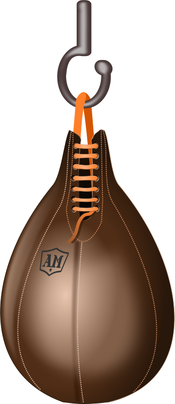 Boxing Bag Clipart - Speed Bag Clip Art (347x800)