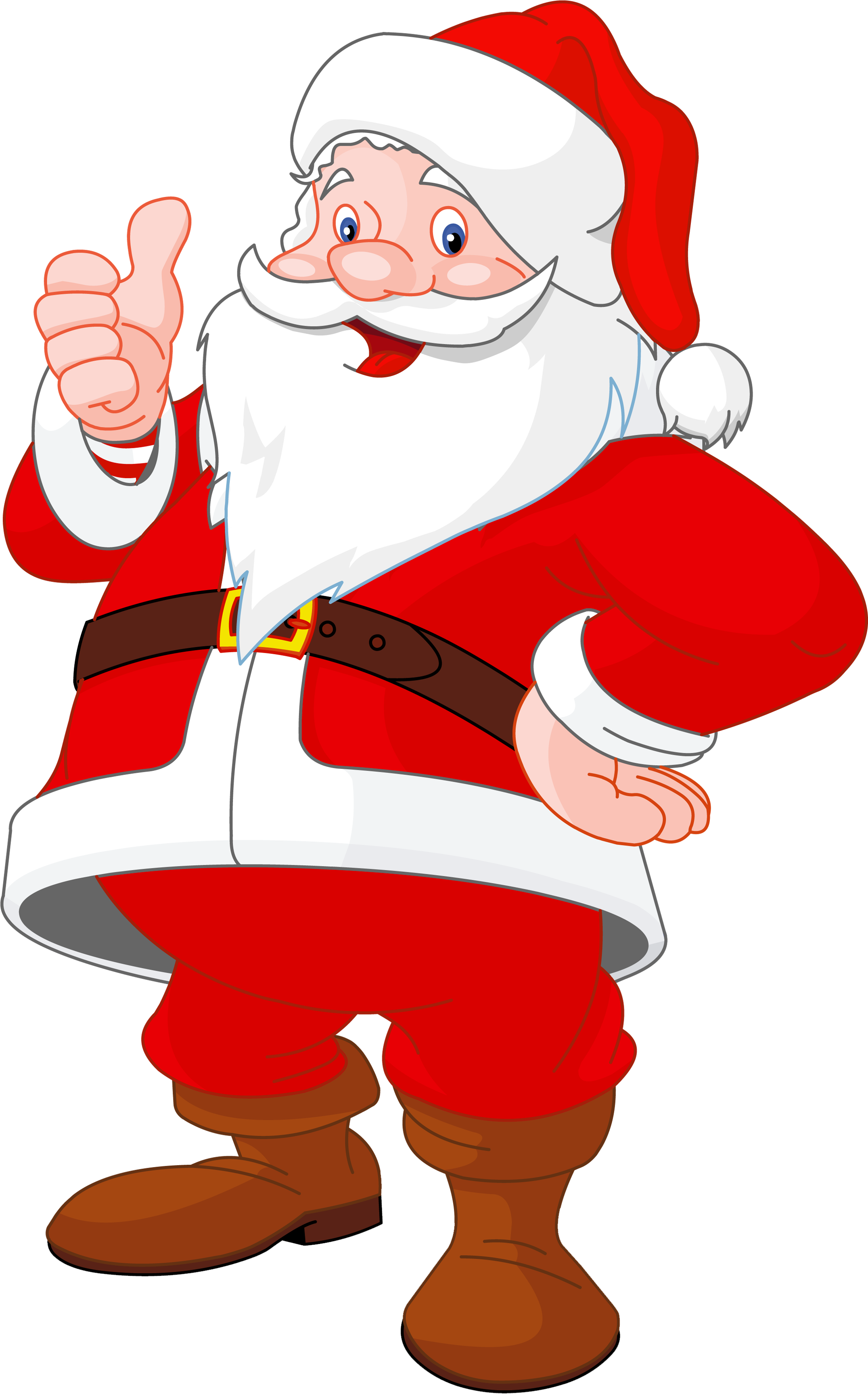 Santa, Presents, Food, Gluhwein And The Chance To Shop - Santa Claus Clip Art (2150x3472)