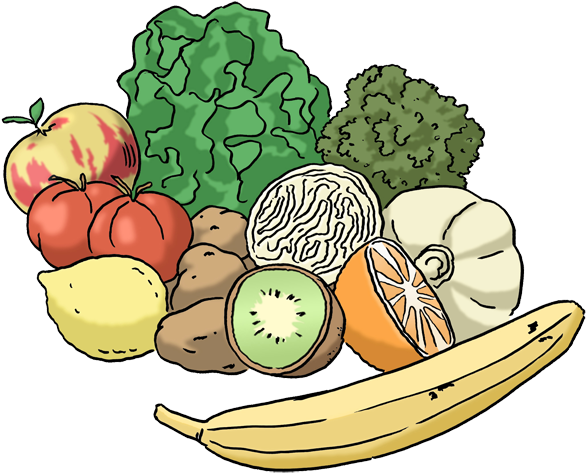 Gesundes Essen Clipart - Gesundes Essen Clipart (609x500)