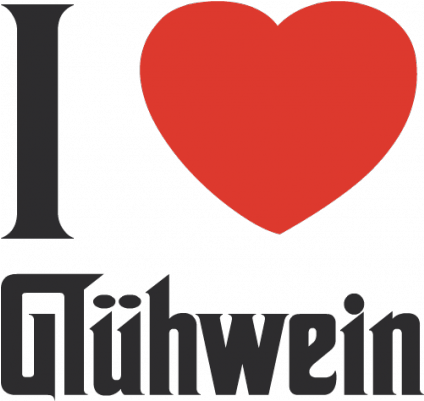 I Love Glühwein - Heart (450x400)