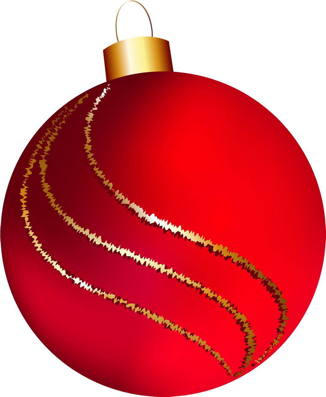 Christmas Ornaments Clipart - Red Christmas Balls No Background (1100x1336)