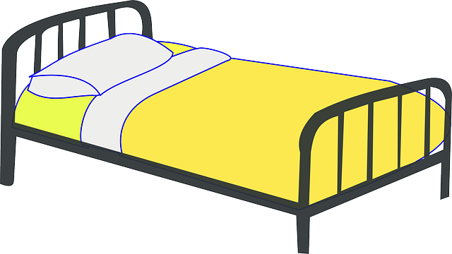 Cot Bed Hospital Patient Care Sick Illness - Cartoon Bed Transparent (640x360)