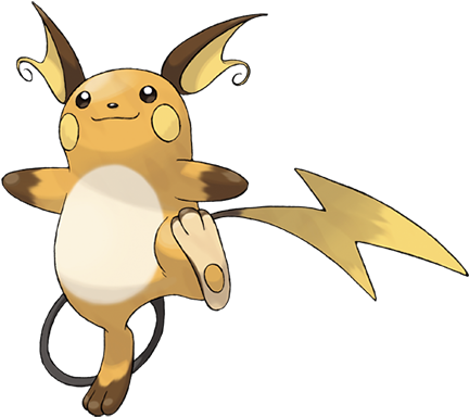 This Pokémon Exudes A Weak Electrical Charge From All - Raichu Pokemon (475x475)