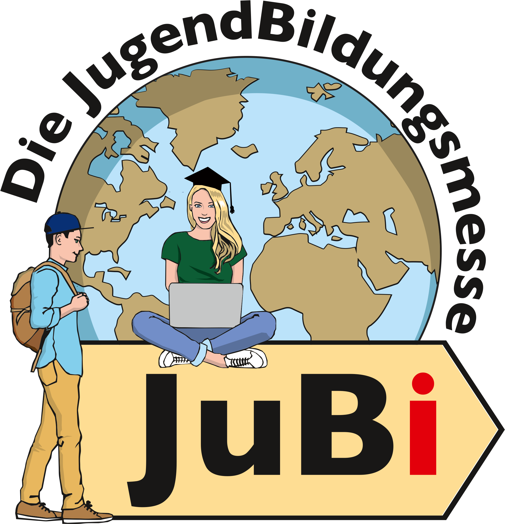 Die Jugendbildungsmesse Jubi Ist Eine Der Bundesweit - Cartoon (2244x2244)