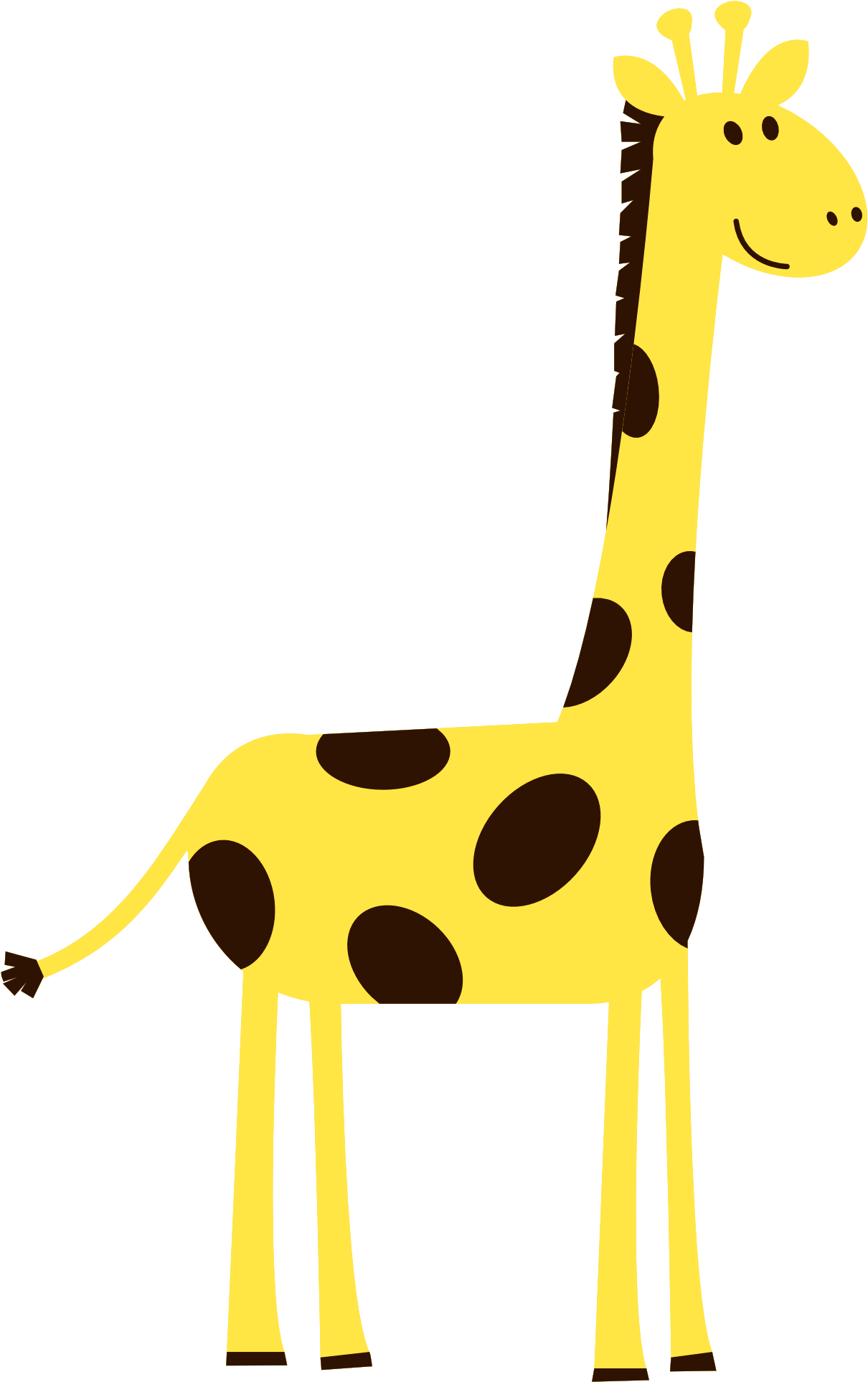 Baby Giraffe Clipart Black And White Clipart Panda - Pin The Tail On The Animal (1979x1979)