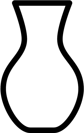 Download Png - Free Transparent Outline Ofvase (512x512)