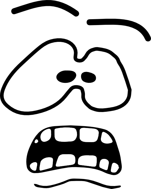 Fear Clipart Face (512x641)