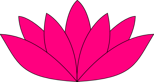 Lotus Flower Picture Clip Art At Clker - Cartoon Lotus Flower (600x323)