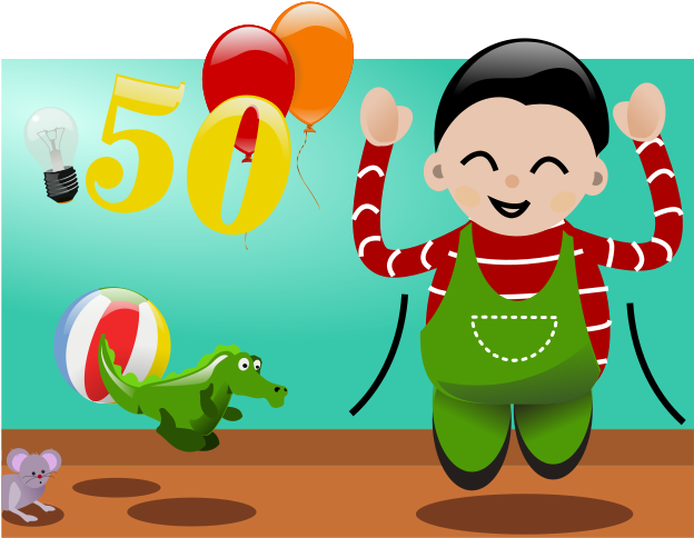 Free Happy To Be 50 - Birthday (643x800)