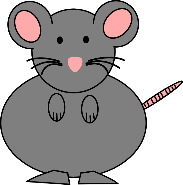 Mouse Clip Art At Clkercom Vector Online Royalty Free - Mouse Cartoon Clip Art (594x598)