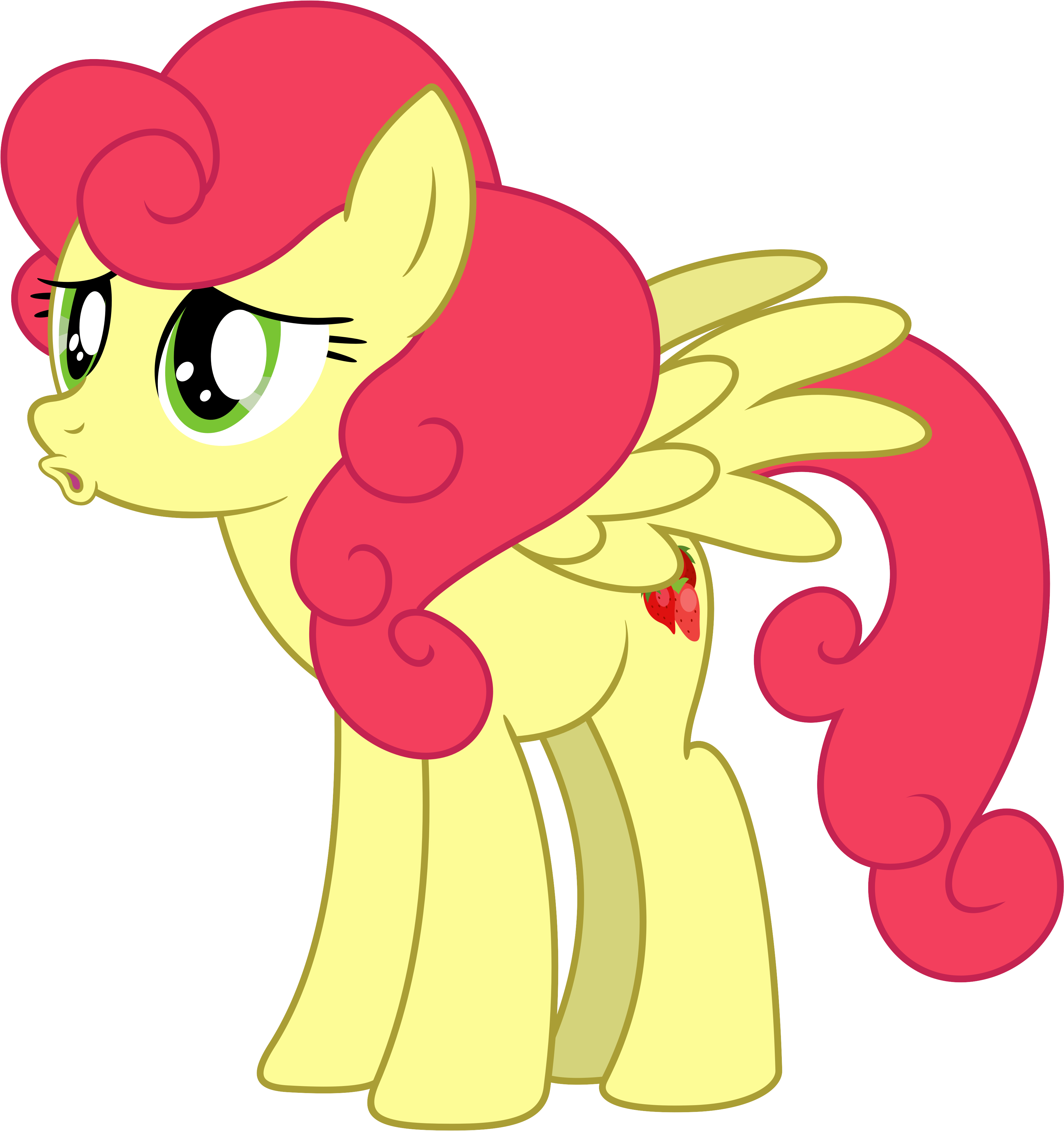 Strawberry Sunrise As Seen In 'honest Apple' By Bluemeganium - My Little Pony Strawberry Sunrise (3629x3853)
