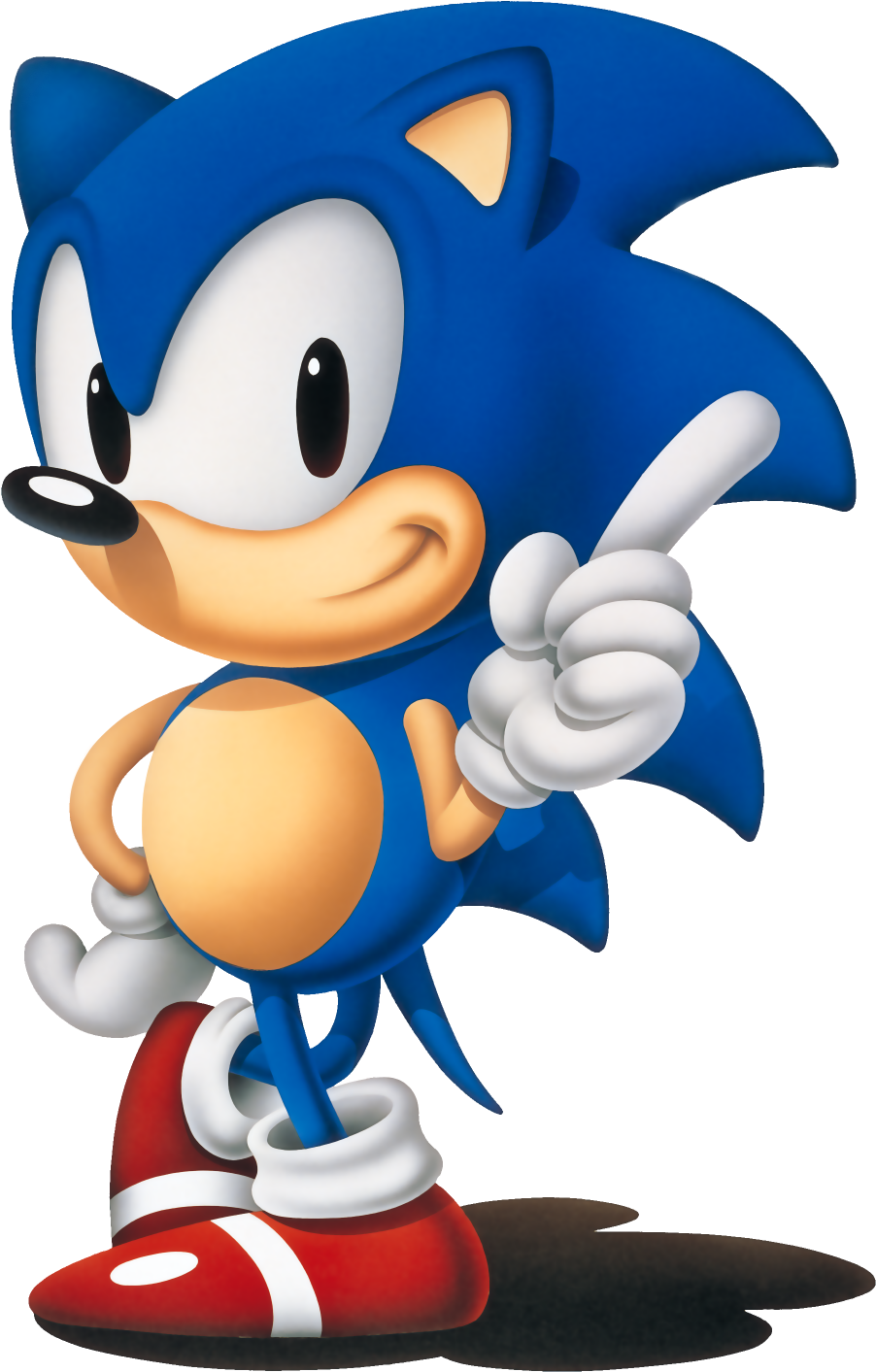 Sonic - Classic Sonic The Hedgehog Png (912x1424)