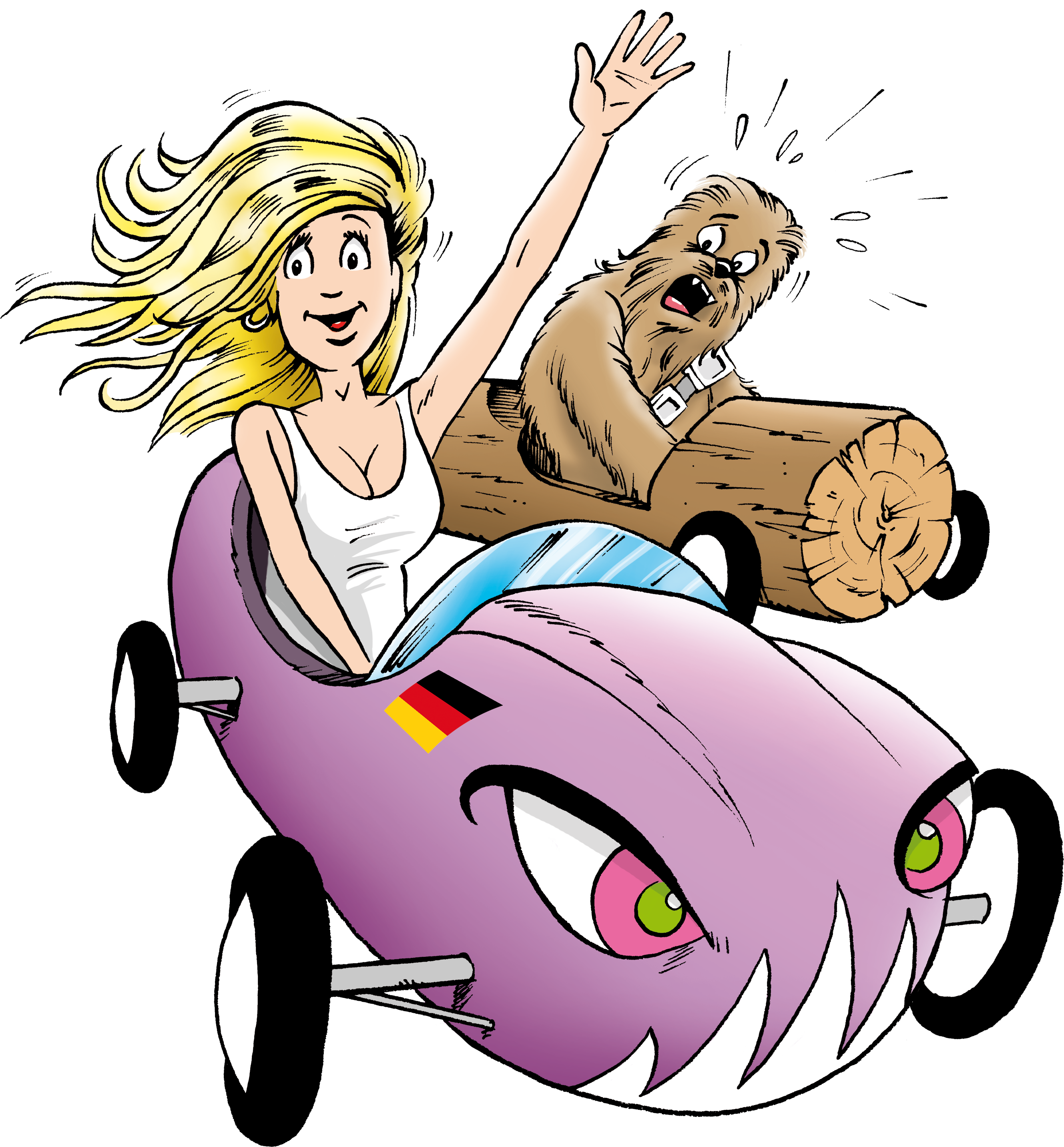 Am Samstag, - Cartoon (2680x2920)