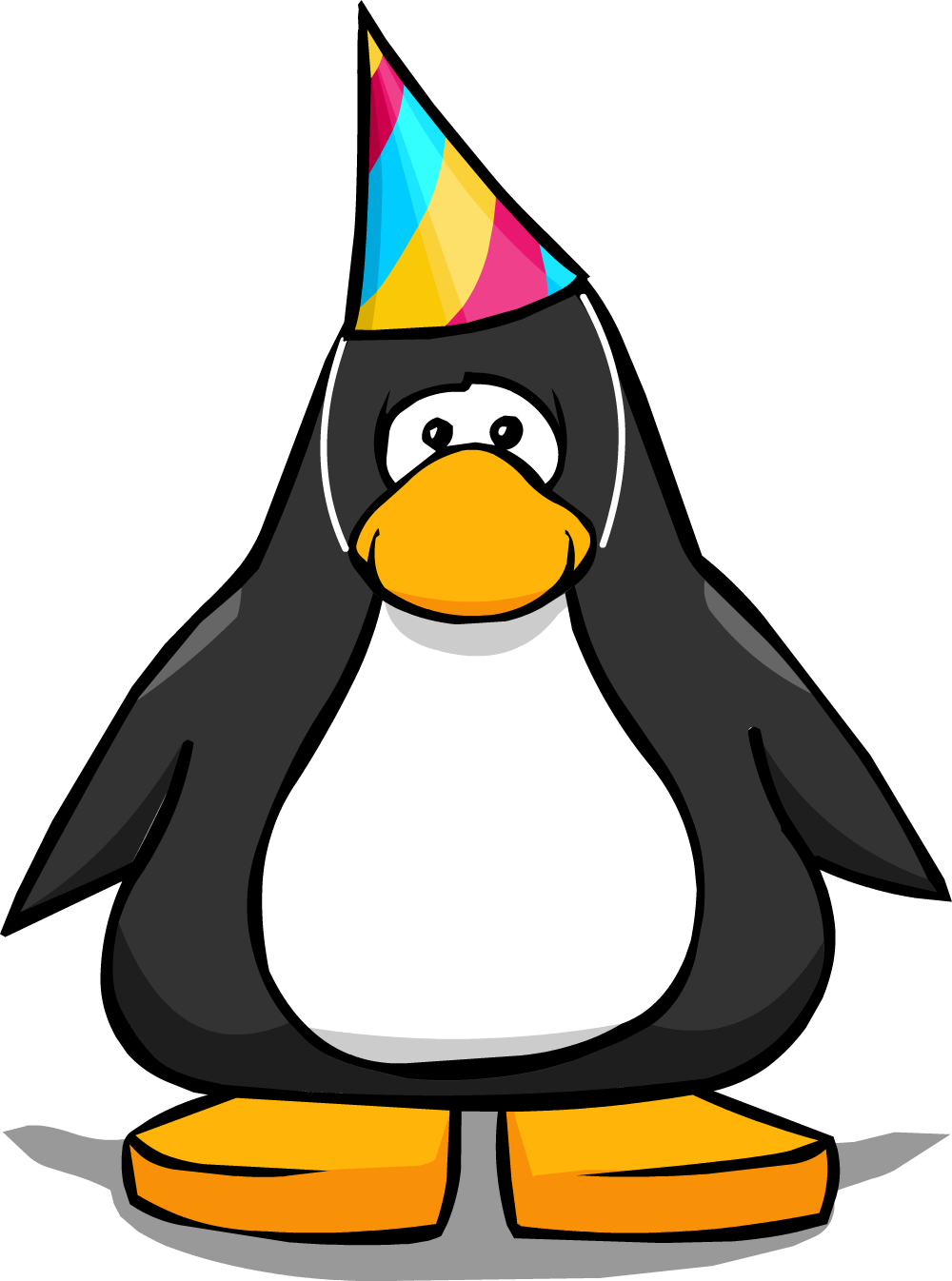 Pin Snow Cone Clip Art - Club Penguin With Party Hat (1000x1346)