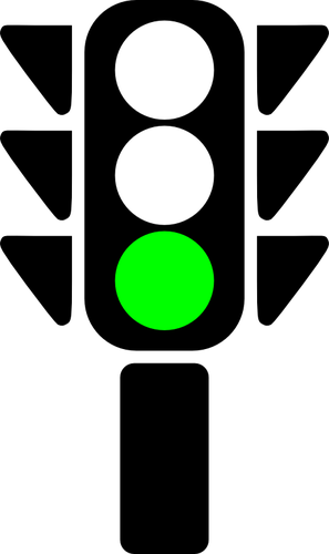 5022 Clipart Traffic Light Green - Red Traffic Light Icon (297x500)