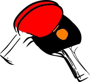 Ping Pong Tischtennis Schläger Kugel Sport - Logo Tennis De Table (370x340)