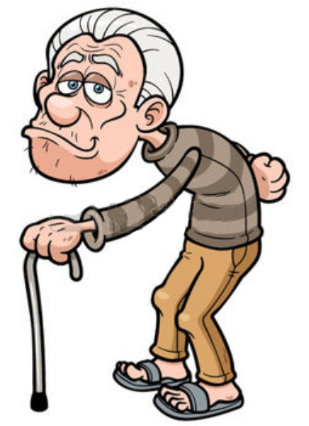 Bauer Alfred Geht Mit Seinen Söhnen An Einem Schönen - Old Man Vector (445x600)