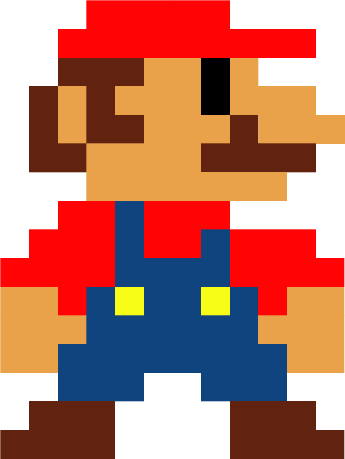 Can You Name The Video Game By Just A Few Pixels - Mario 8 Bit Png (1500x2000)