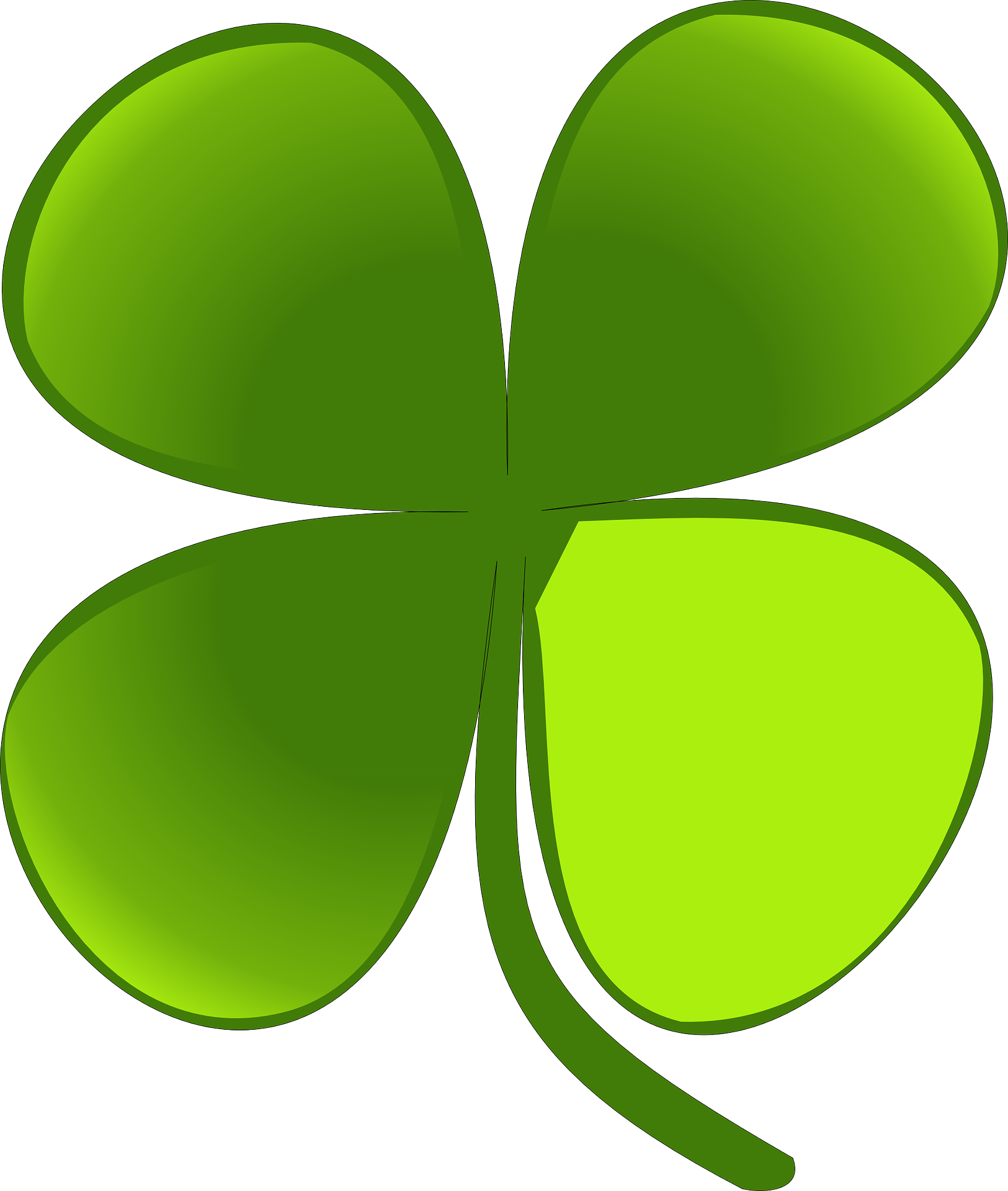 Kleeblatt - Shamrock Clip Art (1625x1920)