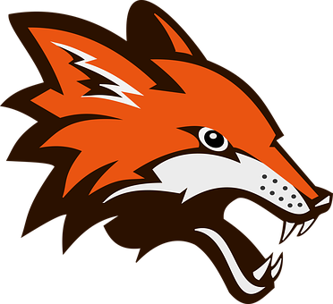 Wütend Tier Forrest Fox Fuchs Logo Fox Fuc - Fox Face Png (372x340)