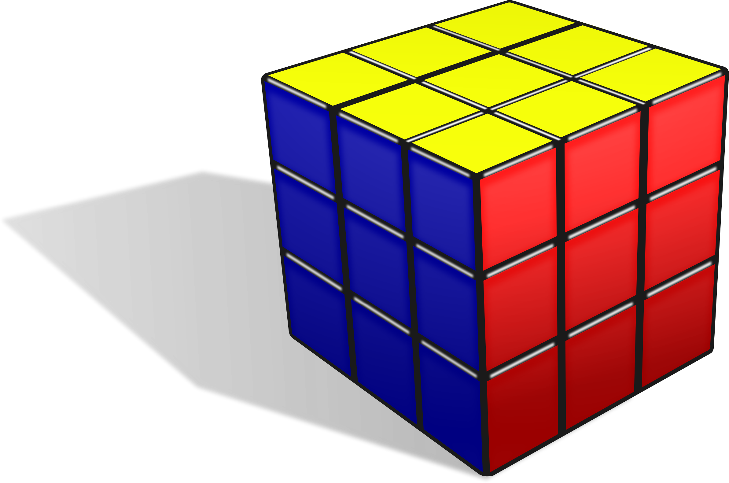 Get Notified Of Exclusive Freebies - Rubix Cube With Shadow (2385x1580)