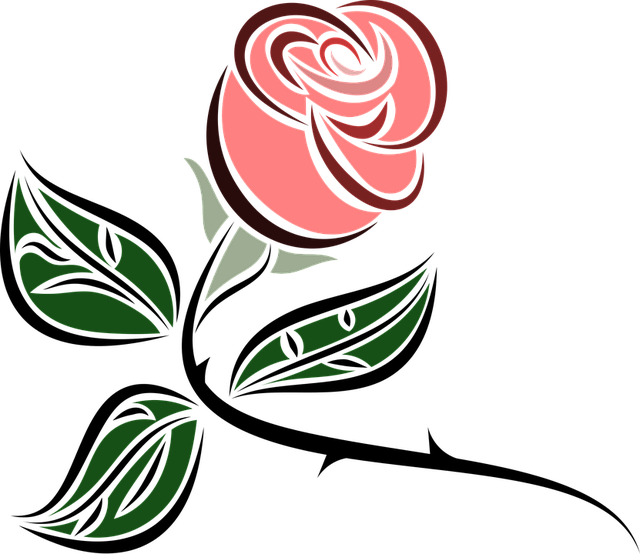 Desenho De Rosas Png (640x554)