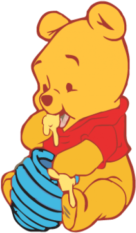 Baby Pooh Logo Vector Free - Vector Winnie The Pooh (518x518)