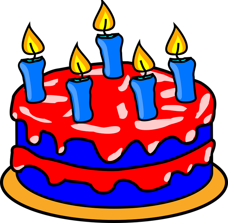 Geburtstagstorte Clipart - Birthday Cake Clip Art (737x720)