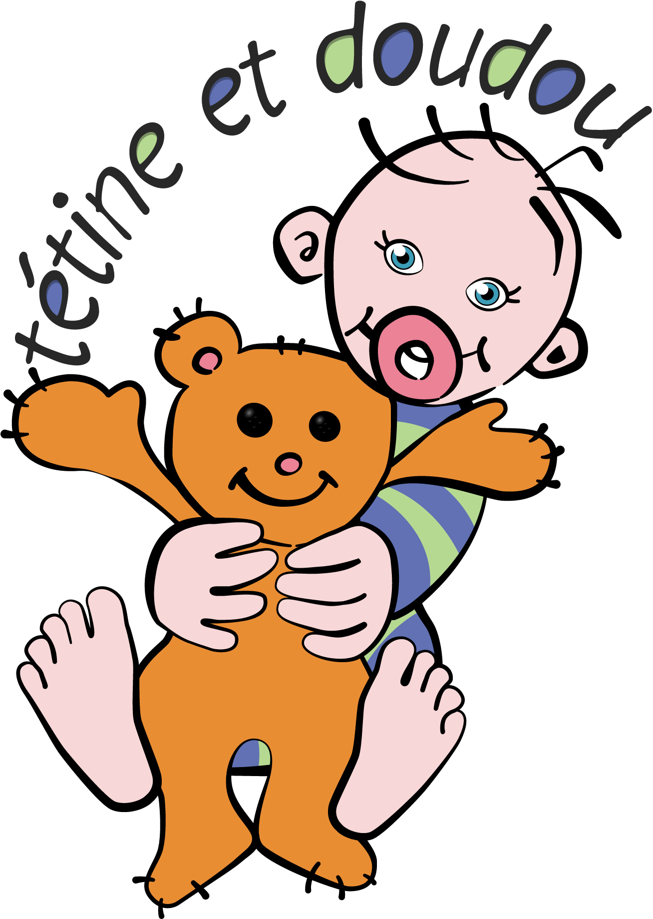 Kindergarten Clipart - Doudou Tétine (1872x1872)
