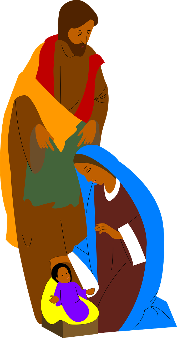 Das - Religious Christmas Clipart (673x1280)