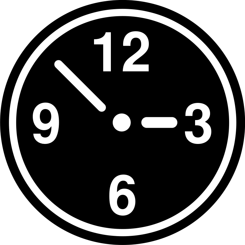 Pin Free Clock Clipart - Happy New Year 2018 Status (800x800)