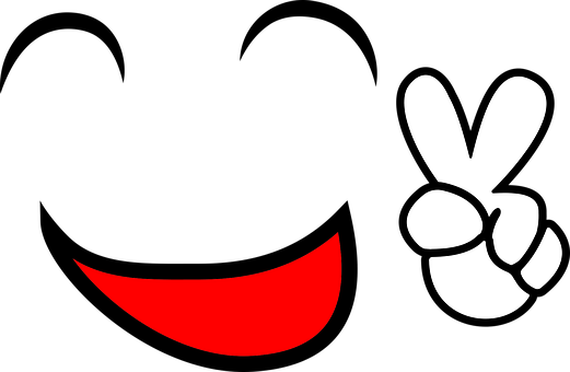 Comic Emoji Emoticon Gesicht Glücklich Fri - Smiley Png (521x340)