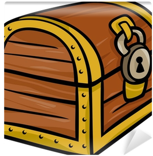 Fototapete Schatztruhe Clip Art Cartoon-abbildung • - Closed Treasure Chest Clip Art (400x400)