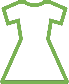 Girls - T Shirt Line Vector (400x400)